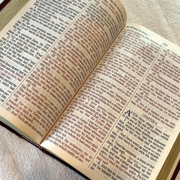 Nelson Regency Holy Bible KJV Giant Print Red Letter Concordance Regency 885CBG - Picture 3 of 6